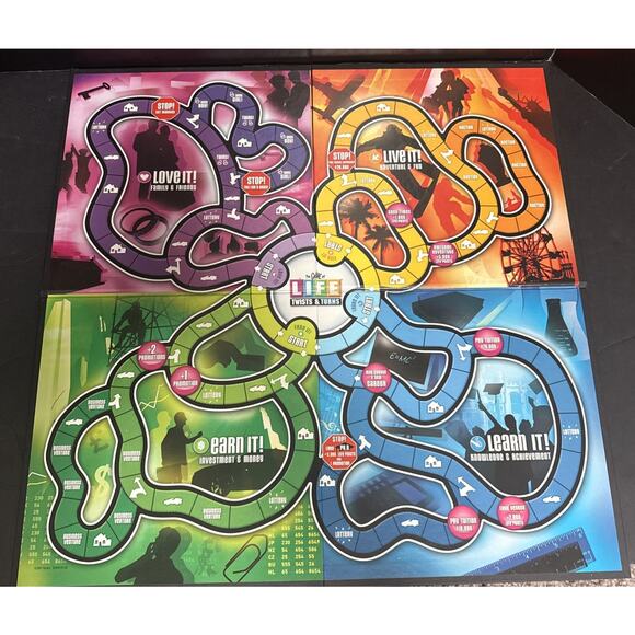 The Game of Life Twists & Turns Milton Bradley Board Game 100% Complete Tested - Picture 10 of 16